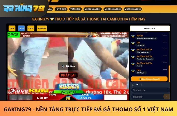 Giới thiệu về GAKING79 - Trực Tiếp Đá Gà Thomo Hôm Nay